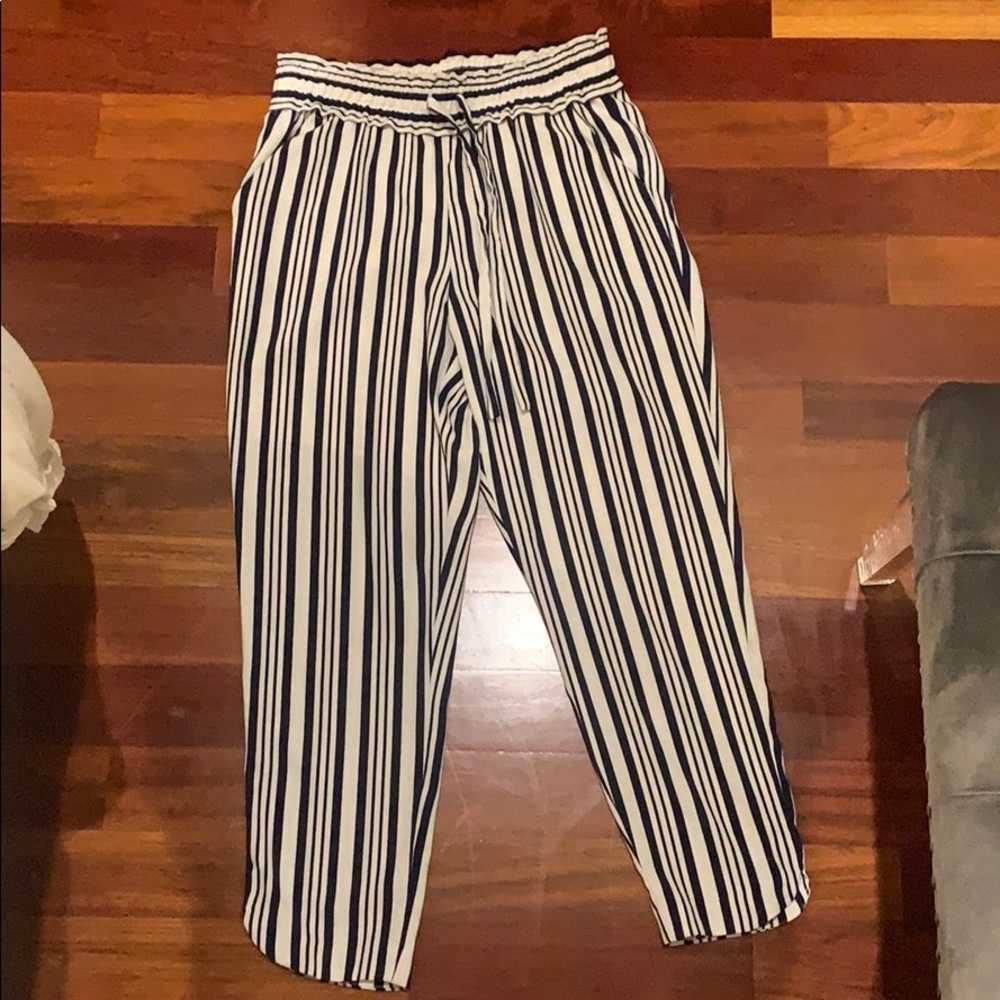 Zara drawstring slim pants
